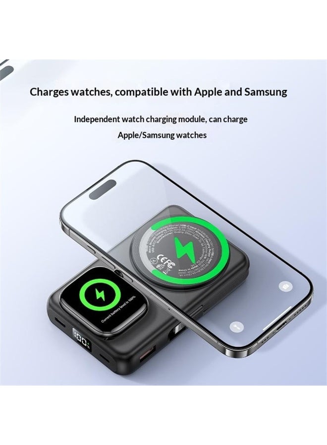 Yesido YP79 10000mAh Magnetic Wireless Power Bank 15W - All-in-One Fast Portable Charger with Built-in Cable, Digital Display & Apple/Samsung Watch Charger - Black - https://f.nooncdn.com/p/pzsku/Z9948F20A755EEB8DCE3AZ/45/_/1773629769/9aeade61-286b-41eb-8f5b-2787399927d2.jpg