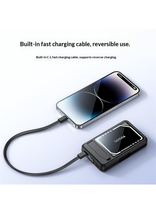 Yesido YP79 10000mAh Magnetic Wireless Power Bank 15W - All-in-One Fast Portable Charger with Built-in Cable, Digital Display & Apple/Samsung Watch Charger - Black - https://f.nooncdn.com/p/pzsku/Z9948F20A755EEB8DCE3AZ/45/_/1773629769/eda68c08-cd7c-4b43-9c08-47c2933beece.jpg