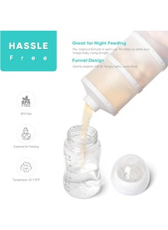 Termichy Termichy Stackable Formula Dispenser Portable Milk Powder Container, 2 Pack, White  - Image 5
