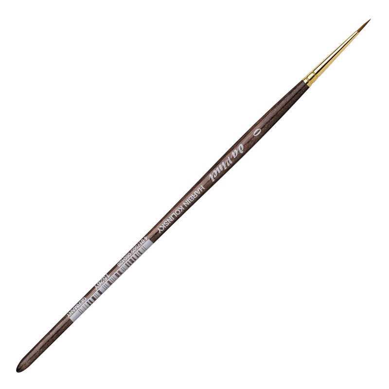 da Vinci Brushes da Vinci Watercolor Series Paint Brush, Round Harbin Kolinsky Red Sable with Black Handle, Size 0 (1526Y-0) - Image 2
