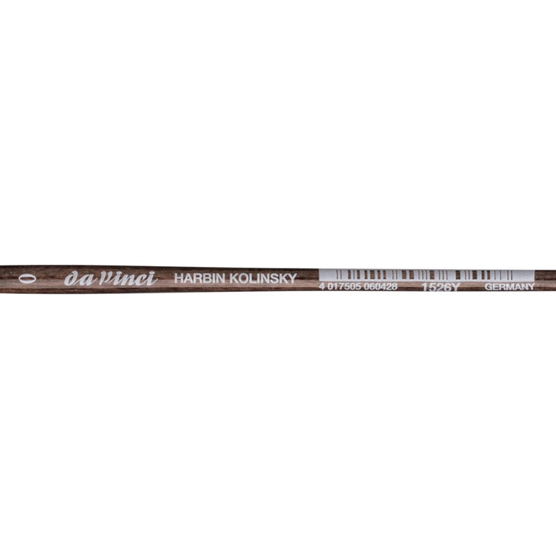 da Vinci Brushes da Vinci Watercolor Series Paint Brush, Round Harbin Kolinsky Red Sable with Black Handle, Size 0 (1526Y-0) - Image 4