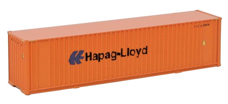 Walthers SceneMaster N Scale Model of Hapag Lloyd 40' Hi Cube Ribbed Side Container,949-8804 - Image 2