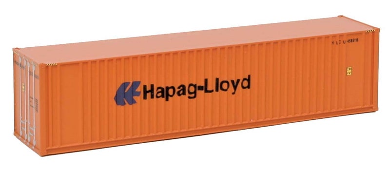 Walthers SceneMaster N Scale Model of Hapag Lloyd 40' Hi Cube Ribbed Side Container,949-8804 - Image 1