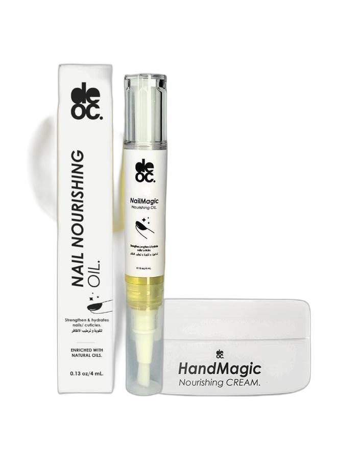 deoc Nail Nourishing Oil & Hand Magic Nourishing Cream 60 gmBundle - Image 1