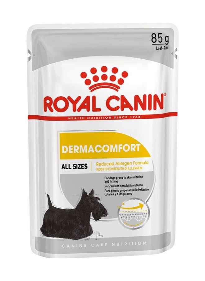 ROYAL CANIN royal canin canine care nutrition dermacomfort (wet food - 85g pouch) pack of 6 