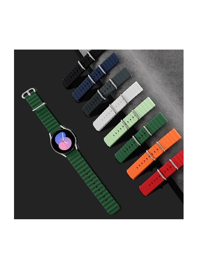 ten.tech - Ocean Silicone Band 22 Compatible with Samsung Galaxy Watch 3 45mm / Gear S3 Frontier Classic 22mm / Galaxy Watch 46mm by Teen Tech – Green - Image 1