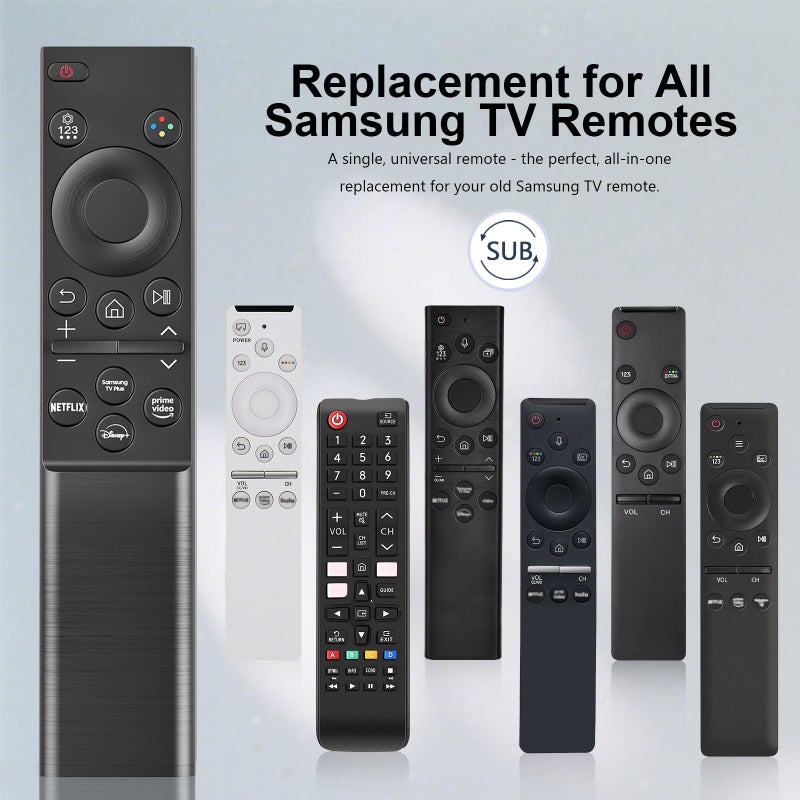 Liokoc Replacement for Samsung Smart TV Remote Control, Universal Compatible with All Samsung TVs, BN59-01388A for CU7000/DU7200, for 2015-2025 All Crystal UHD, Frame, QLED, OLED, Neo QLED Smart TVs - Image 3