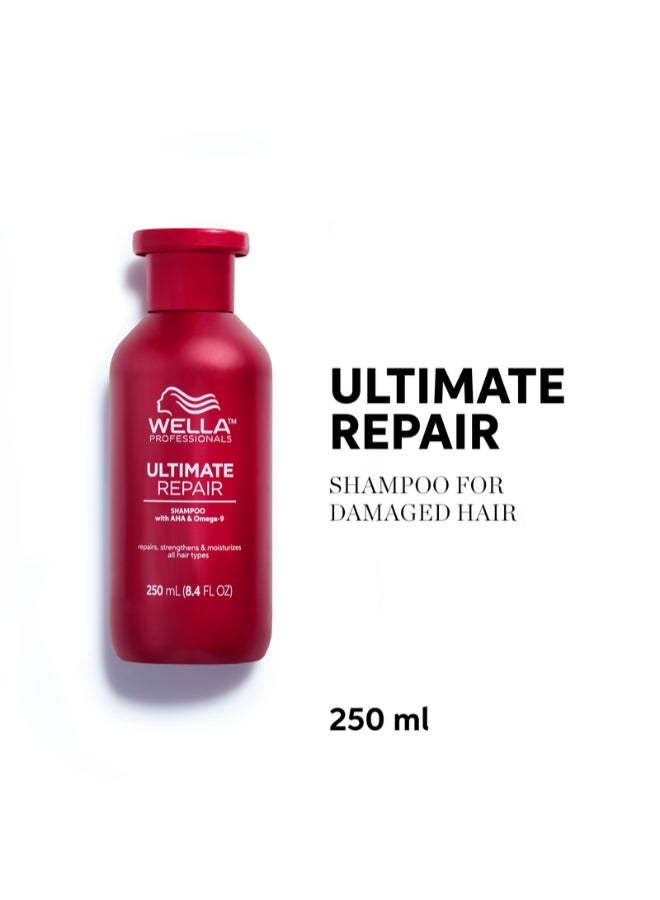 Wella Professionals شامبو الإصلاح النهائي للشعر التالف - يعيد بناء الروابط وينظف بفضل AHA وأوميغا-9 (250 مل) - Image 2