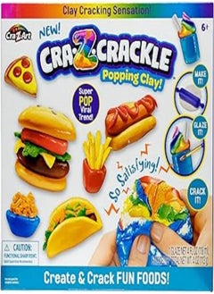 Cra-Z-Art Cra-Z-Art CRA-Z-Crackle Fun Foods Popping Clay Sensory Activity Playset for Ages 6 and Up 
