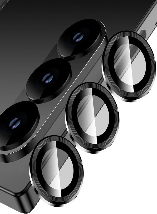 YWXTW for Samsung Galaxy Z Fold 6 Camera Lens Protector, [Drop Protection] HD Individual Anti Scratch Metal Ring Tempered Glass Camera Screen Protector for Z Fold 6 Accessories 2024 (Black) - Image 1