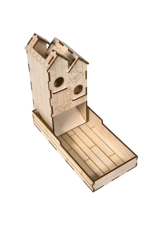 The Broken Token Mini Birdhouse Dice Tower - Wooden Dice Tower - Image 1