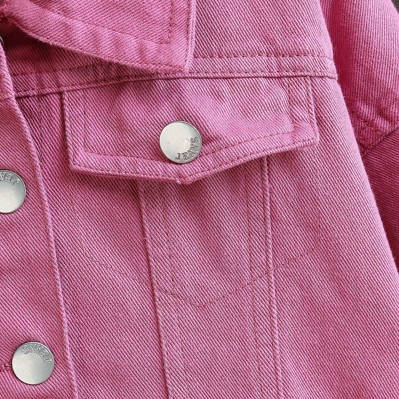 Girls' Denim Coat 2023 New Baby Girl Fashionable Children'S Wear Western Style Casual Top - Image 5