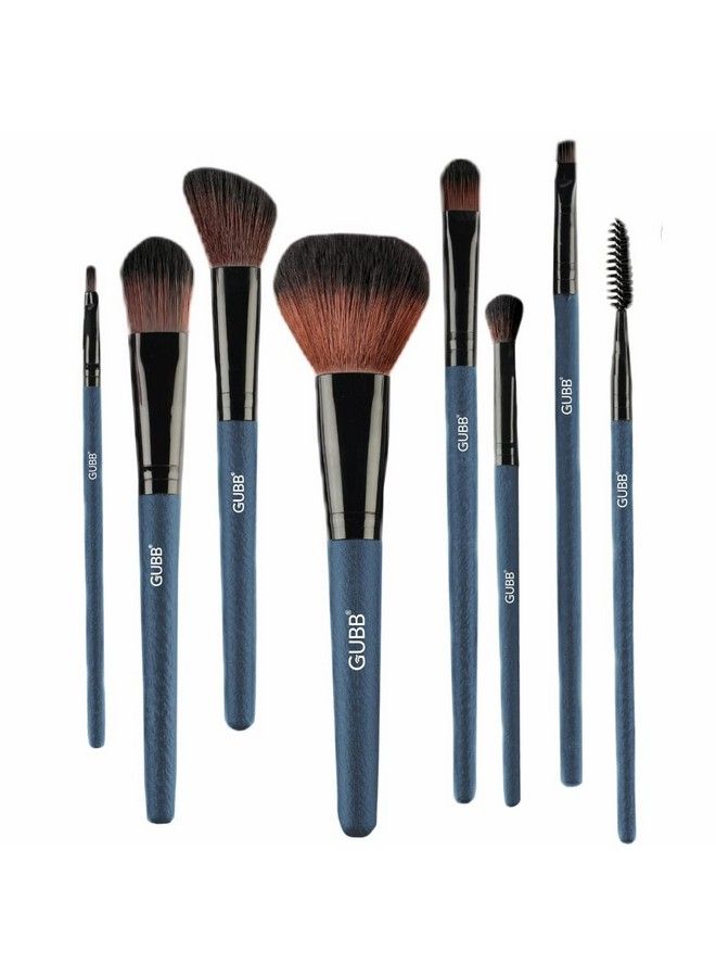 GUBB Makeup Brush Set Of 8 Makeup Brushes Powder Foundation Flat Eyeshadow Blush Mascara Eyeliner Lip & Eyeshadow Blending Brush High Definition Results With Fewer Simple Strokes - Image 1