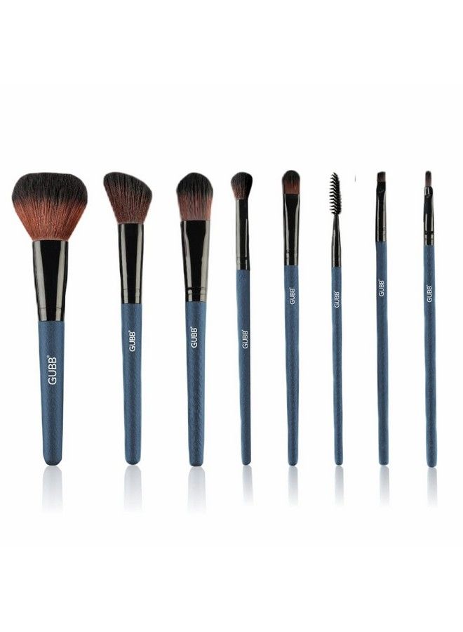 GUBB Makeup Brush Set Of 8 Makeup Brushes Powder Foundation Flat Eyeshadow Blush Mascara Eyeliner Lip & Eyeshadow Blending Brush High Definition Results With Fewer Simple Strokes - Image 3
