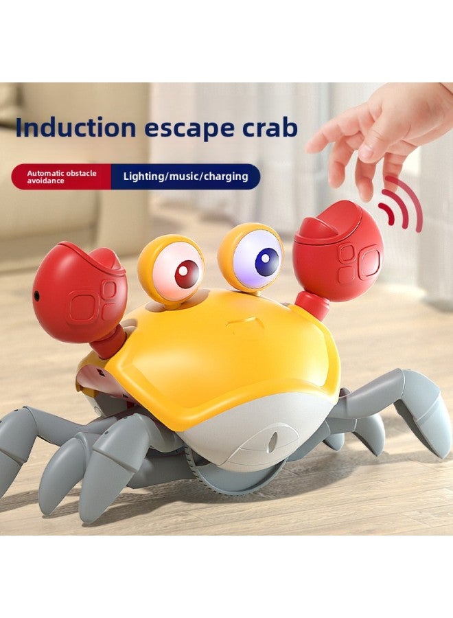 Crab Electric Toys That Can Climb And Move, Sense And Escape 1-2-year-old Babies Attract Babies, Boys And Girls.-Color:Deep Sea Blue☆Gift Box 【rechargeable Model】 Electric Sensor/with Light And Music-Scale:Official Standard - Image 2