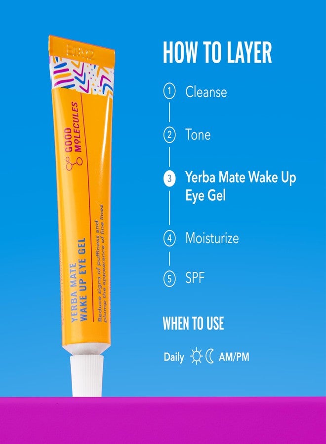 Good Molecules Yerba Mate Wake Up Eye Gel Pack 3 – 15 ml Each | Hydrating Under Eye Gel with Hyaluronic Acid & Caffeine for Dark Circles and Puffiness - Image 5