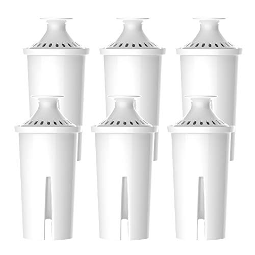 Waterspecialist 6 Packs Pitcher Water Filter, Replacement for Brita® classic 35557, OB03, Mavea® 107007, Brita® Pitchers Grand, Lake, Capri, Wave and Amazon Basics® 10-Cup Pitcher, NSF Certified, Waterspecialist - Image 1
