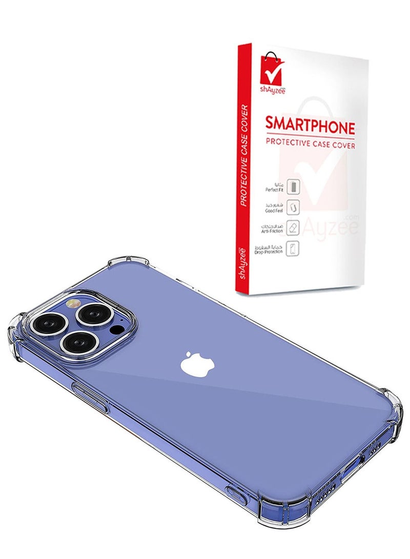 shAyzee Shockproof Phone Air-Guard Corners, Slim Thin and Non-Yellowing Crystal Clear Protective Case Compatible with iPhone 13 Pro 6.1 inch - Image 1