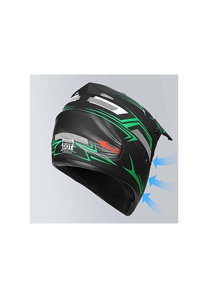Yesmotor خوذة موتوكروس للأطفال من Yesmotor مع قفازات ونظارات وقناع - معتمدة من DOT - Image 3