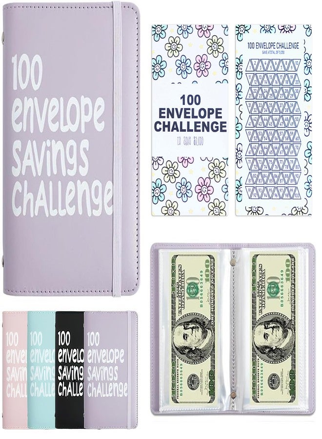APMFHO 100 Days Money Saving Challenge Coin Envelope Budgetstorage Book, Money Saving Binder, Easy and Fun Way to Save $10,000 or $5,050, Saving Challenge Book with Family, Friends, Bestie - Image 1