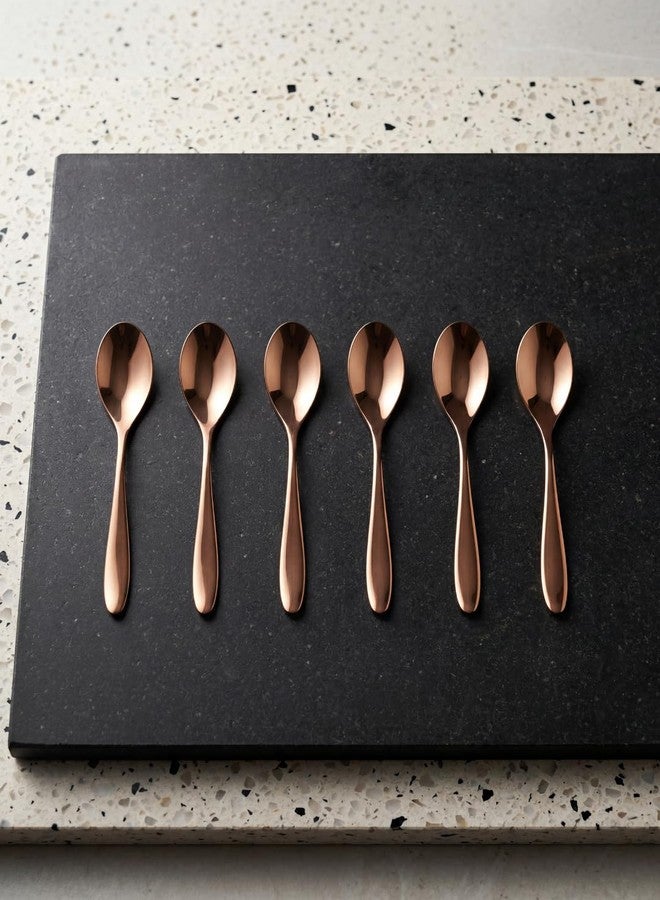BlackCarrot 304 Grade Stainless Steel Rose Gold Finish Cutlery Set of 20 - Image 5