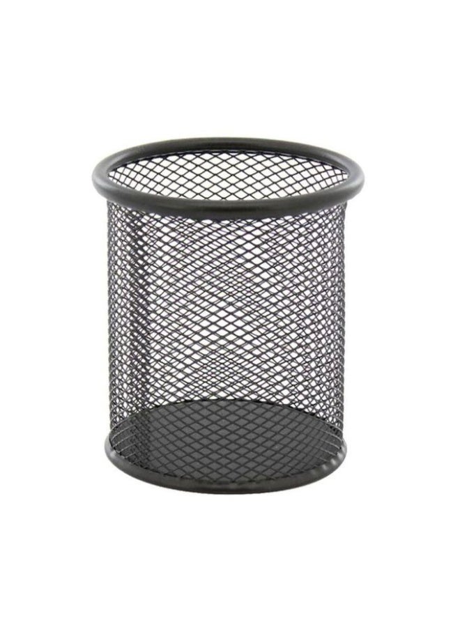 حامل قلم معدني باللون الأسود