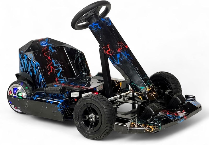 ALBADER Kids Karting Car - 36V Electric Drifting Scooter with LED Wheels and Music Effects - Image 1