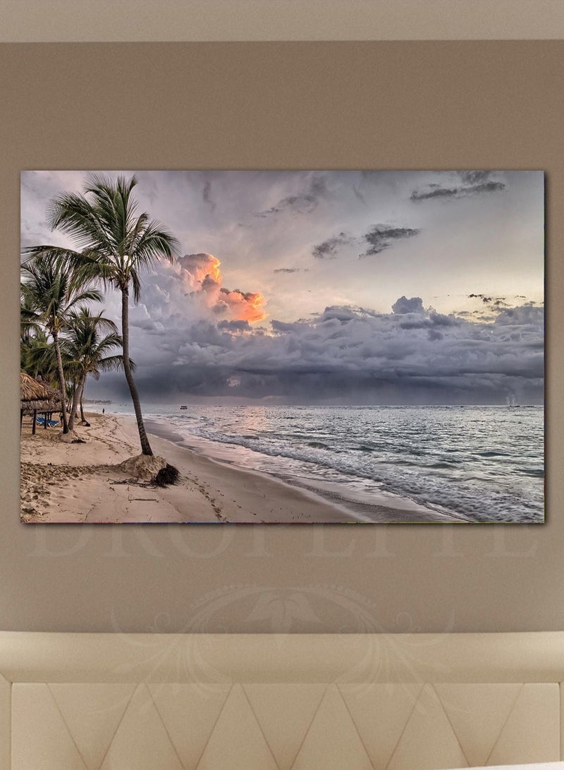 Droplyte Beautiful Beach View Scene Decorative Wall Art Wall Decor Card Board MDF Home Decor 60CM x 40CM  - Image 1