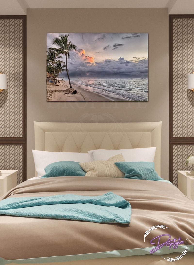Droplyte Beautiful Beach View Scene Decorative Wall Art Wall Decor Card Board MDF Home Decor 60CM x 40CM  - Image 2