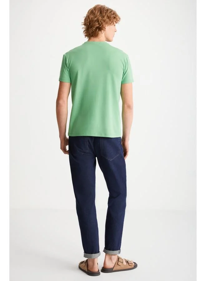 GRIMELANGE Grimelange Tiago Men's Green T-Shirt