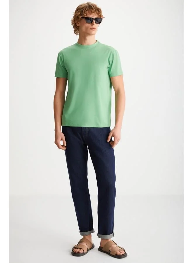 GRIMELANGE Grimelange Tiago Men's Green T-Shirt