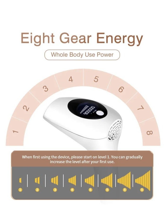 RedMapleTEK Portable Laser Hair Removal Device, Painless Full Body Hair Removal Device for Home Use - Image 4