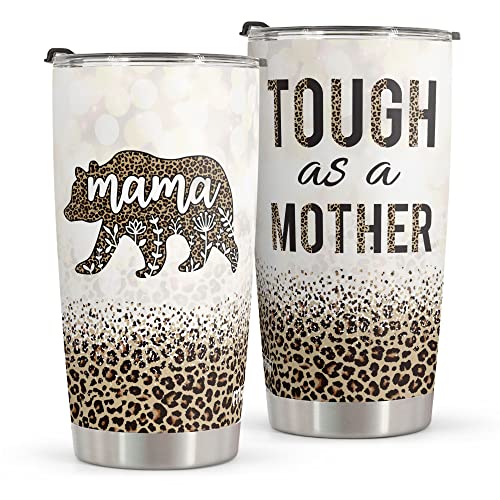 Macorner Mothers Day, Birthday Gifts for Mom Nana From Daughter Son - Christmas Gifts For Women Grandma - Stainless Steel Bear Tumbler 20oz - Image 1