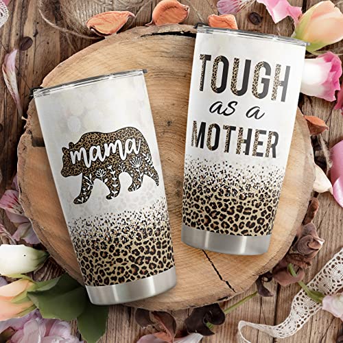 Macorner Mothers Day, Birthday Gifts for Mom Nana From Daughter Son - Christmas Gifts For Women Grandma - Stainless Steel Bear Tumbler 20oz - Image 4