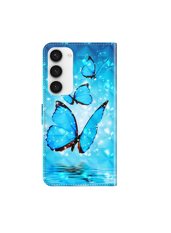 S-TOP Case For Samsung Galaxy S24 5G 3D Painting Pattern Flip Leather Phone Case - Image 3