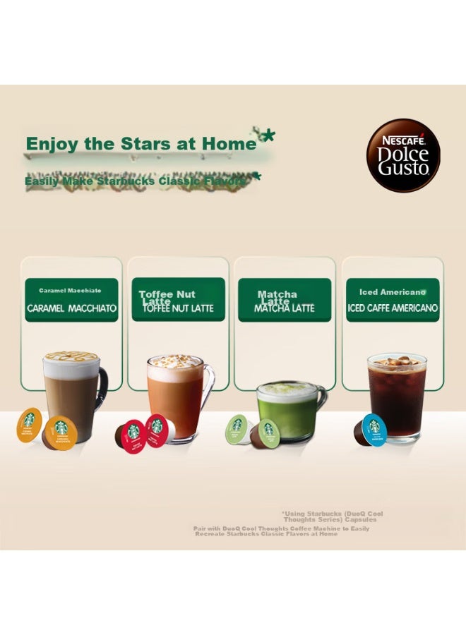 دولسي قوستو Dolce Gusto ماكينة قهوة نستله دولتشي غوستو، ماكينة فردية صغيرة، نسخة ترقية أوتوماتيكية بالكامل، وظيفة نقع جديدة، 4 إعدادات درجة حرارة - Image 5