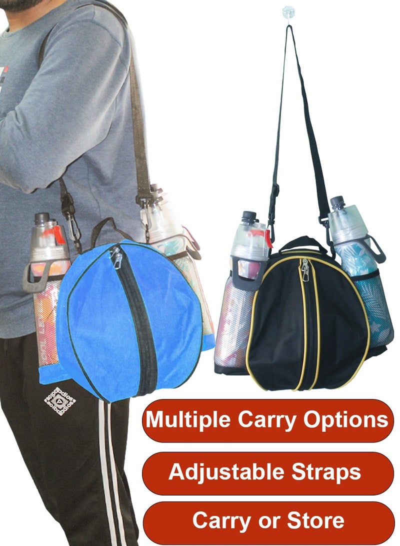 QUTOOB Sports Balls Backpack Sports Gear Bag For Carrying Basketballs Footballs Volleyballs, Adjustable Shoulder Straps, 2 Side Pockets, Basketball Bag Football Bag - Ideal for Sports Teams, Players, Coaches - Image 5