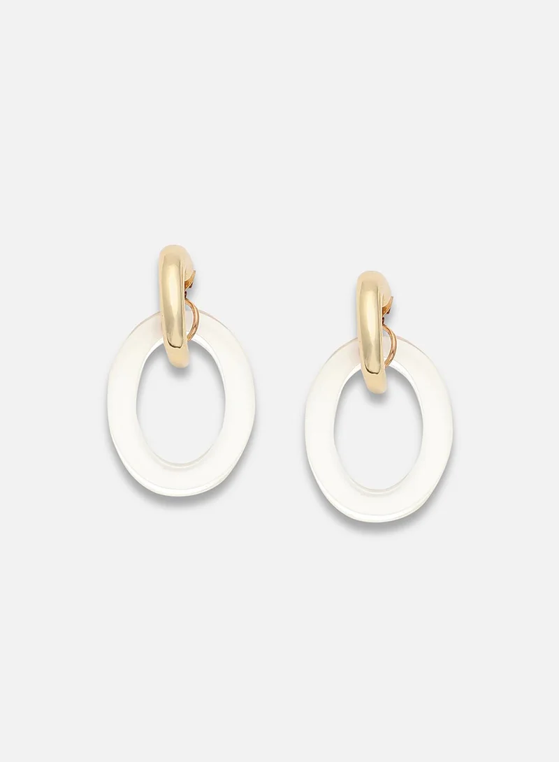 سوهي حلق مصمم للحفلات مطلي بالذهب