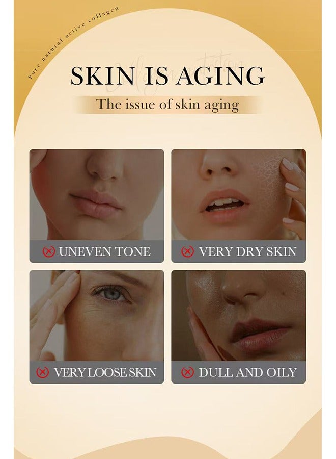 SADOER Collagen Anti-Aging Essence，Anti Wrinkle Essence Capsules Serum Face Repair Serum Remover Whitening Cream Anti-Wrinkle Ageless Face Serum Skin Care，30Capsules - Image 3