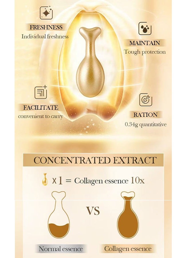SADOER Collagen Anti-Aging Essence，Anti Wrinkle Essence Capsules Serum Face Repair Serum Remover Whitening Cream Anti-Wrinkle Ageless Face Serum Skin Care，30Capsules - Image 4