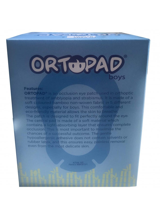 Ortopad Ortopad® Bamboo Boys Eye Patches, 50/Box (Regular Size, 4+ yrs) Racing Flames Pack  - Image 3