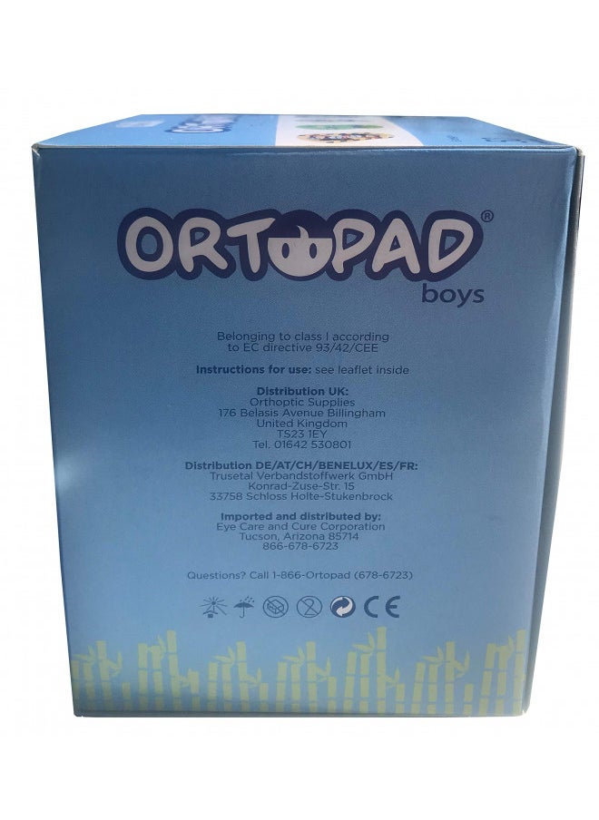 Ortopad Ortopad® Bamboo Boys Eye Patches, 50/Box (Regular Size, 4+ yrs) Racing Flames Pack  - Image 4