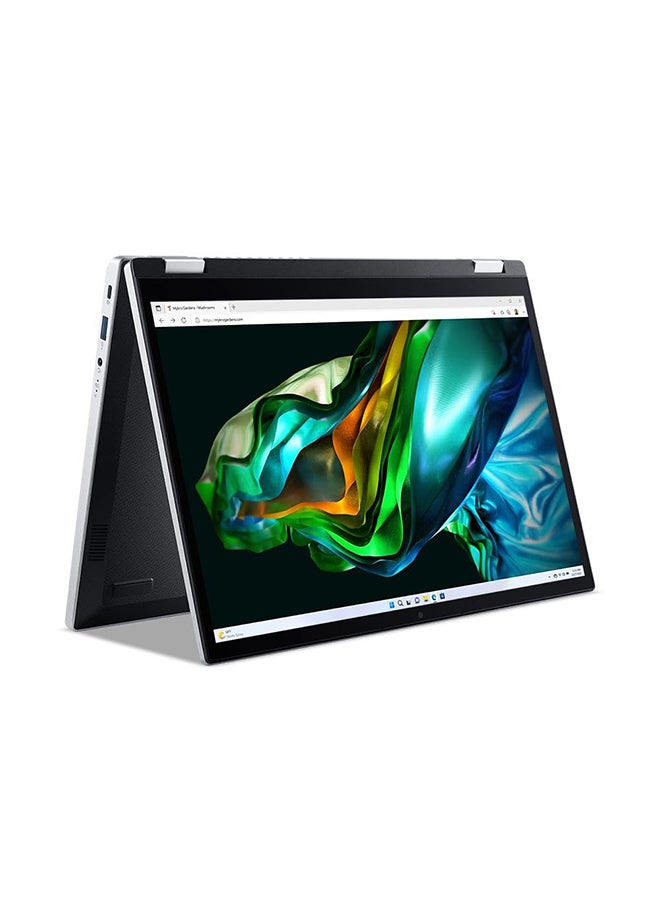 Acer Aspire 3 A314 Notebook With AMD Ryzen 7-5700U Octa Core Upto 4.30GHz/16Gb DDR4 Ram/512Gb Ssd Storage/AMD Radeon Graphics/14" WUXGA IPS SlimBezel Display/Win 11 English/Arabic Pure Silver English/Arabic Pure Silver - Image 4
