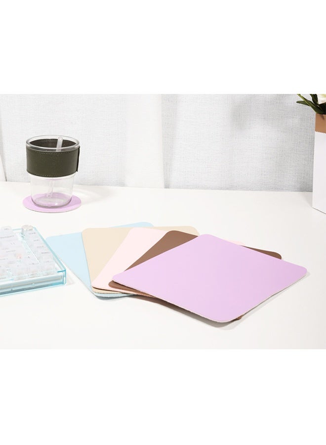 Mouse Pad, High-quality Textured Square Mouse Pad 250*300mm and Coaster 100*100mm, Stitched Edge Anti-slip Waterproof Rubber, Cute and Beautiful Computer Mat, suitable for Office Gaming Laptop use for women and children, in pink. - Image 3