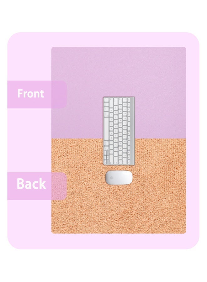 Mouse Pad, High-quality Textured Square Mouse Pad 250*300mm and Coaster 100*100mm, Stitched Edge Anti-slip Waterproof Rubber, Cute and Beautiful Computer Mat, suitable for Office Gaming Laptop use for women and children, in pink. - Image 2