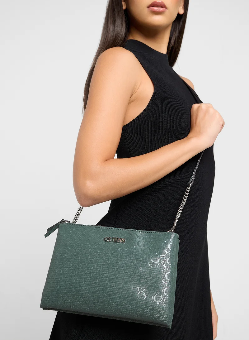 GUESS Tidewood Mini Double Zip Crossbdy