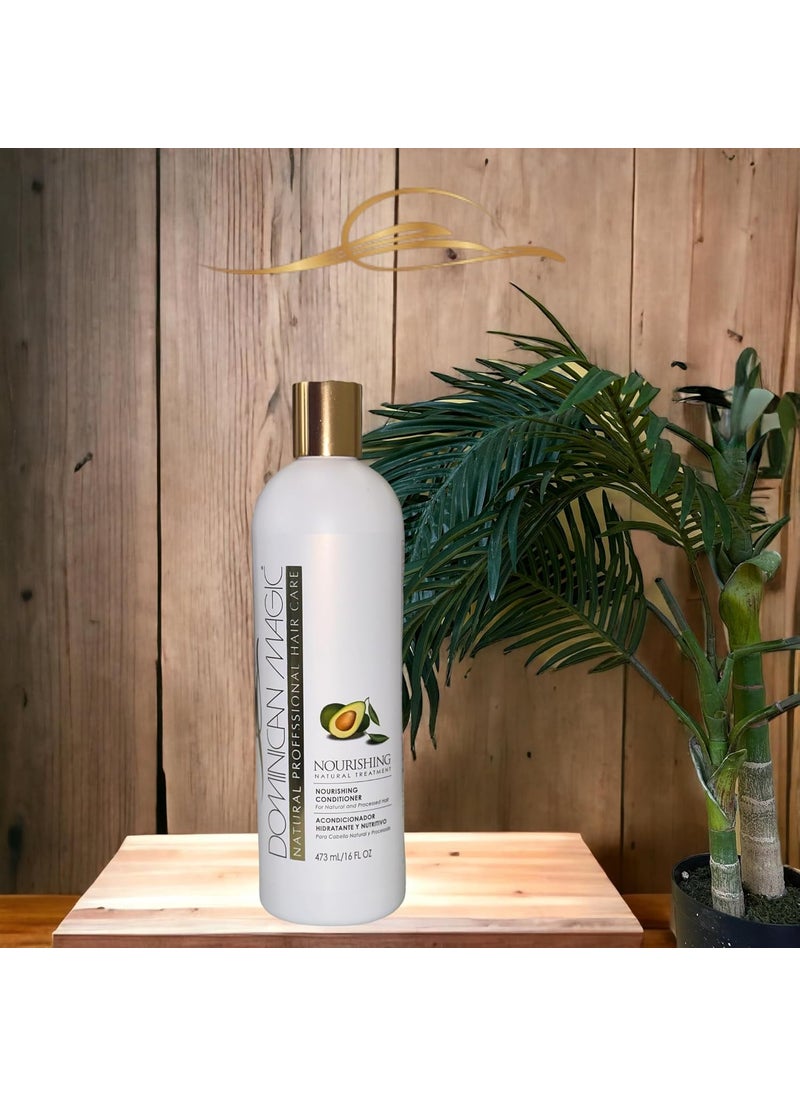 Dominican Magic - DOMINICAN MAGIC Nourishing Conditioner Leaves Hair with Ultimate Shine and Strength Professional Salon Conditioner16 Oz - Image 1
