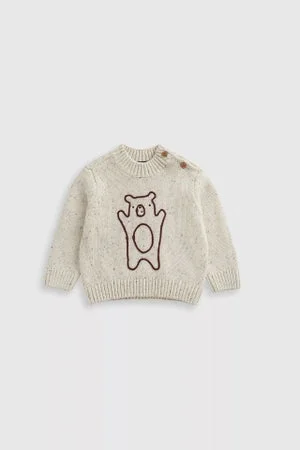 مذركير كنزة محبوكة بطبعة دُب