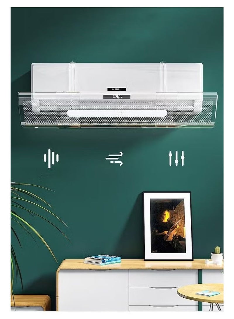 حصريا عاكس هواء عالمي قابل للسحب ولا يحتاج إلى حفر، مصمم لمنع تدفق الهواء المباشر إلى غرف النوم وغرف المعيشة. - Image 1