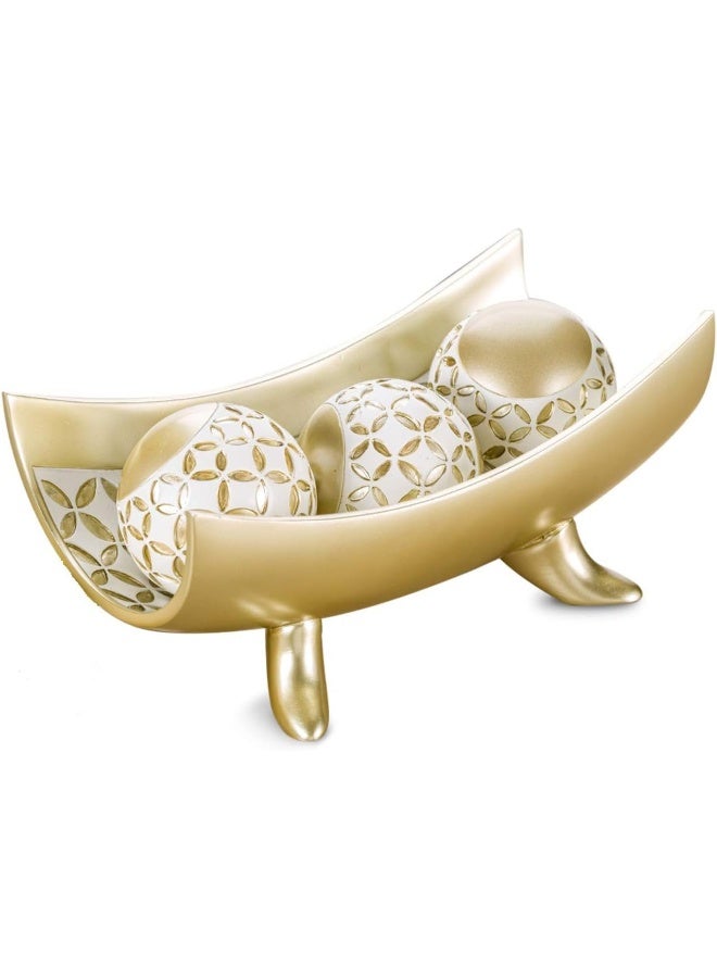 Creative Scents Schonwerk Diamond Lattice Decorative Bowl Table Centerpiece  Home Decor for Living Room Centerpieces Table Decorations for Dining Room and Coffee Table - Image 5